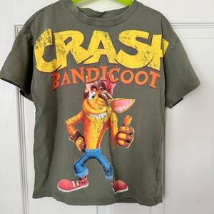 Cotton On Green Crash Bandicoot Graphic Tee